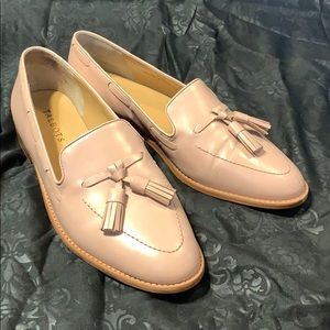 Baby pink women’s loafers